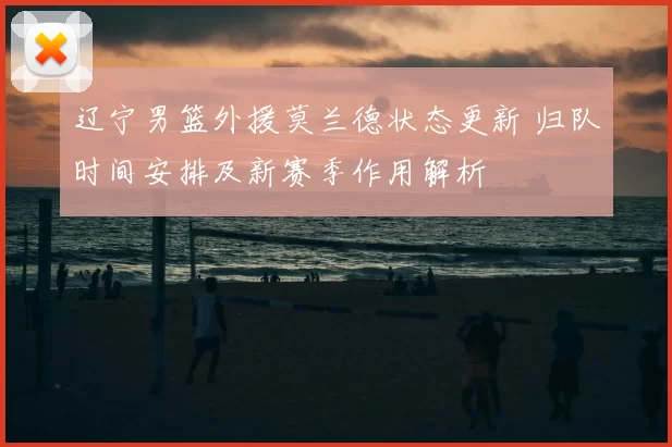 辽宁男篮外援莫兰德状态更新 归队时间安排及新赛季作用解析