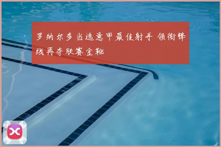 罗纳尔多当选意甲最佳射手 领衔锋线再夺联赛金靴