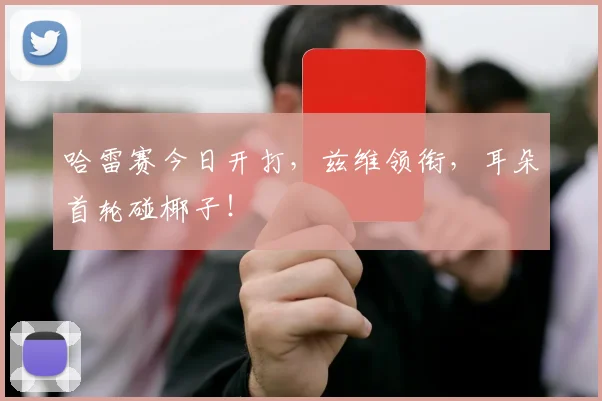 哈雷赛今日开打，兹维领衔，耳朵首轮碰椰子！